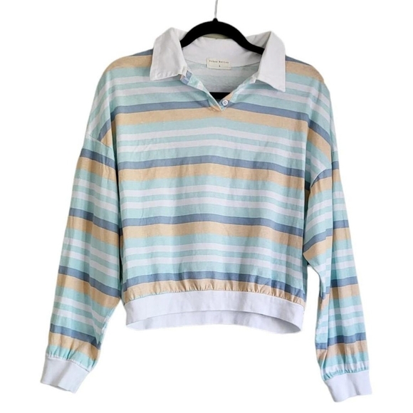 Pastel Striped Rugby Shirt - Picture 1 of 4